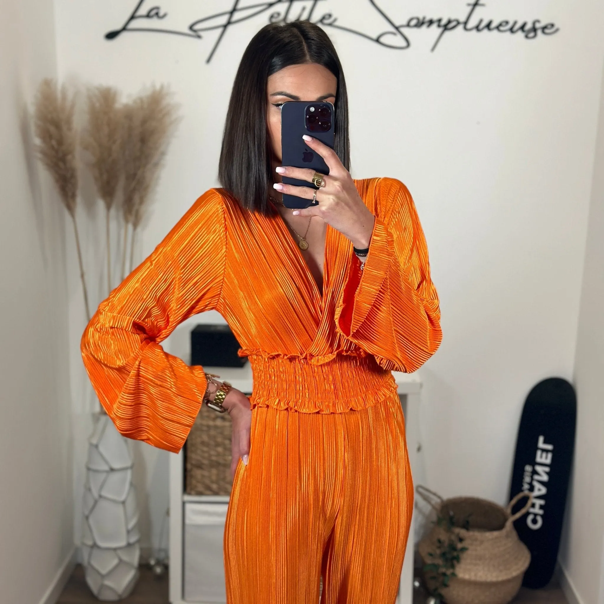 COMBINAISON ORANGE MONICA