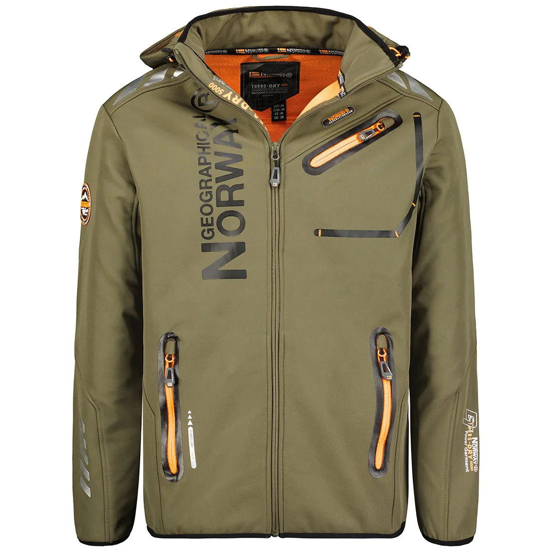 Geographical Norway Royaute Homme - Softshell Kaki orange
