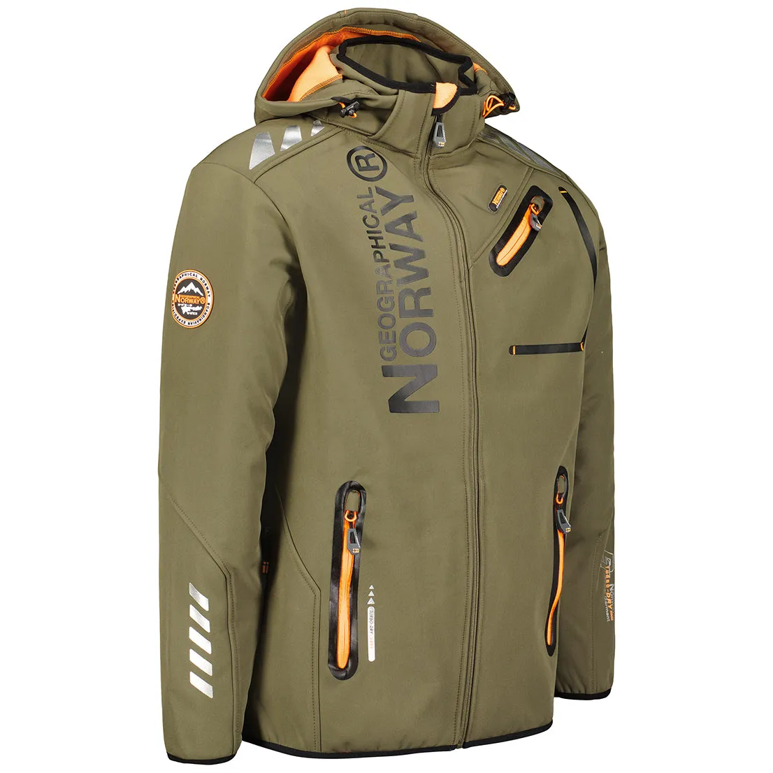 Geographical Norway Royaute Homme - Softshell Kaki orange