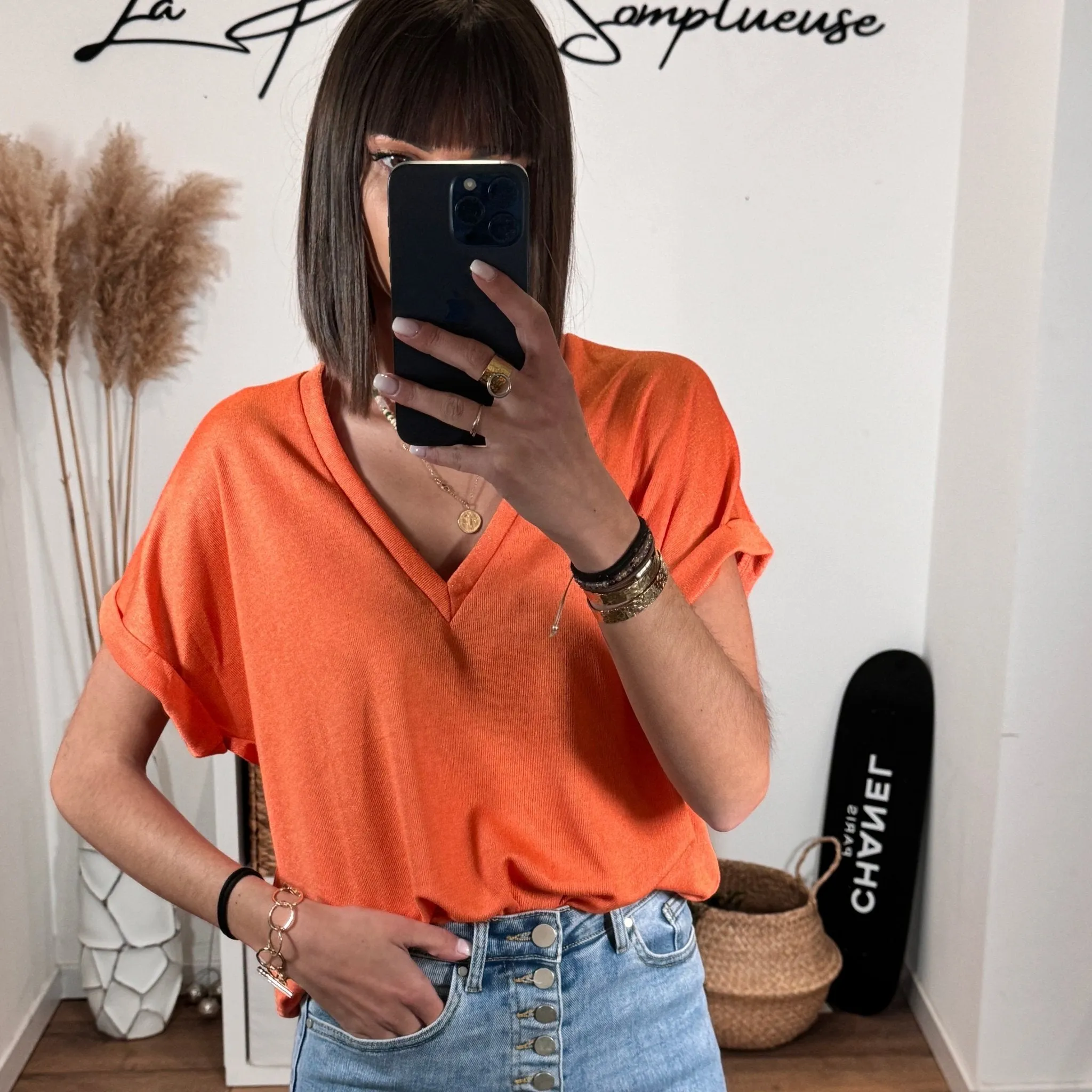 T-SHIRT ORANGE NAEL