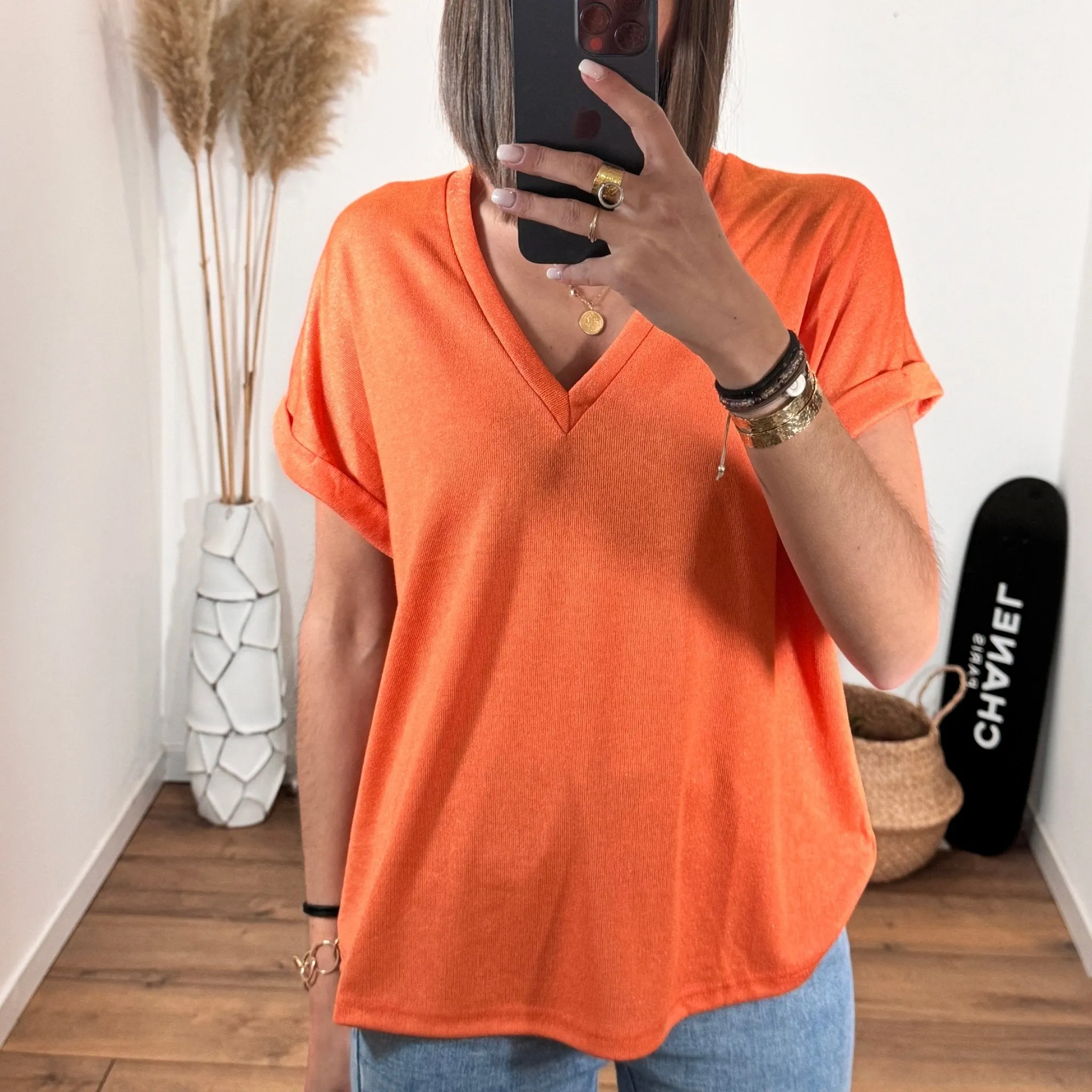 T-SHIRT ORANGE NAEL