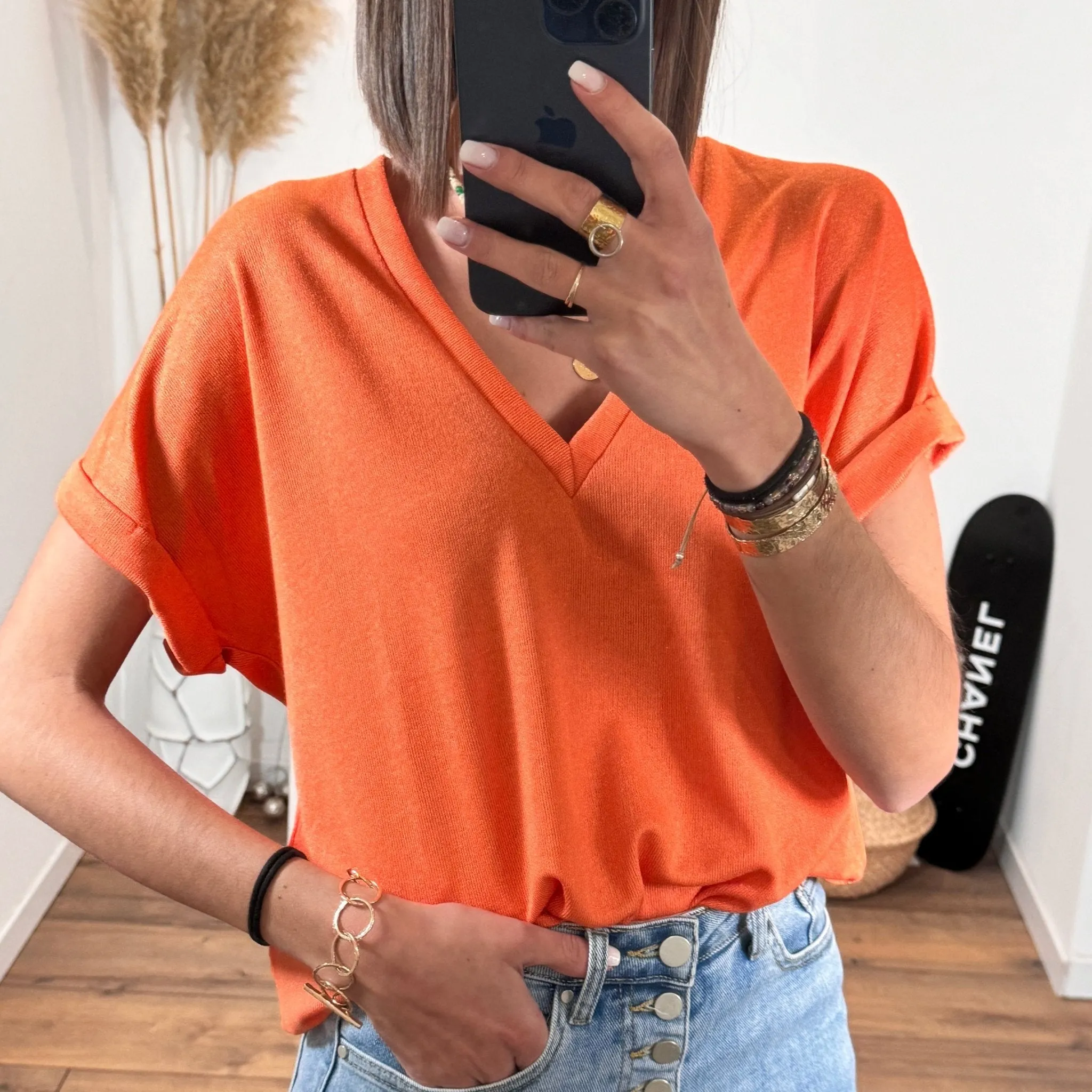 T-SHIRT ORANGE NAEL